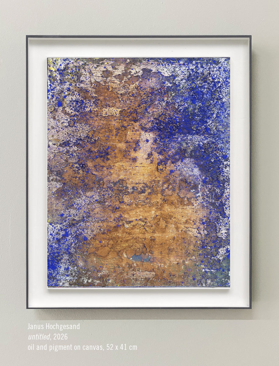 Janus Hochgesand, untitled, 2025, oil and pigment on canvas, 52 x 41 cm, Personal Structures Venice 2026