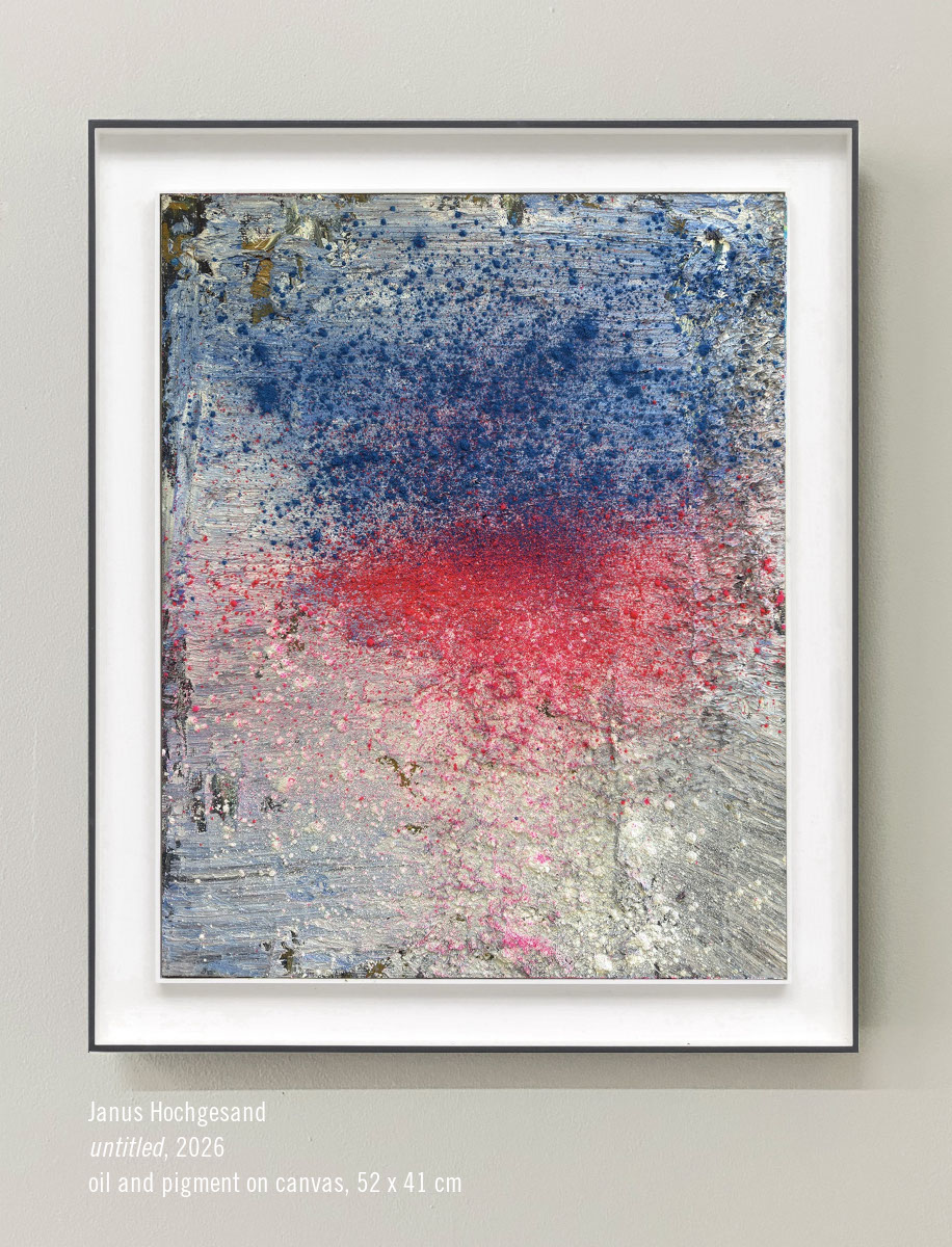Janus Hochgesand, untitled, 2025, oil and pigment on canvas, 52 x 41 cm, Personal Structures Venice 2026