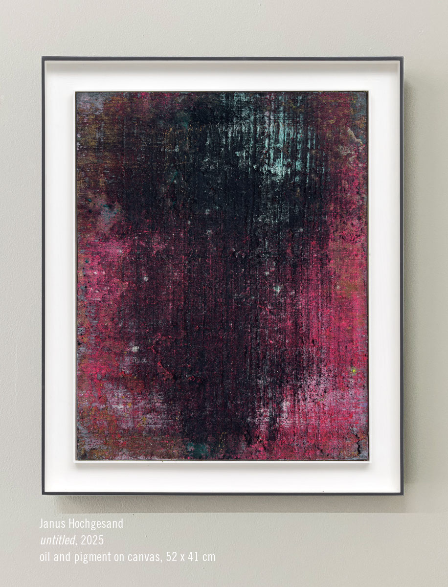 Janus Hochgesand, untitled, 2025, oil and pigment on canvas, 52 x 41 cm, Personal Structures Venice 2026