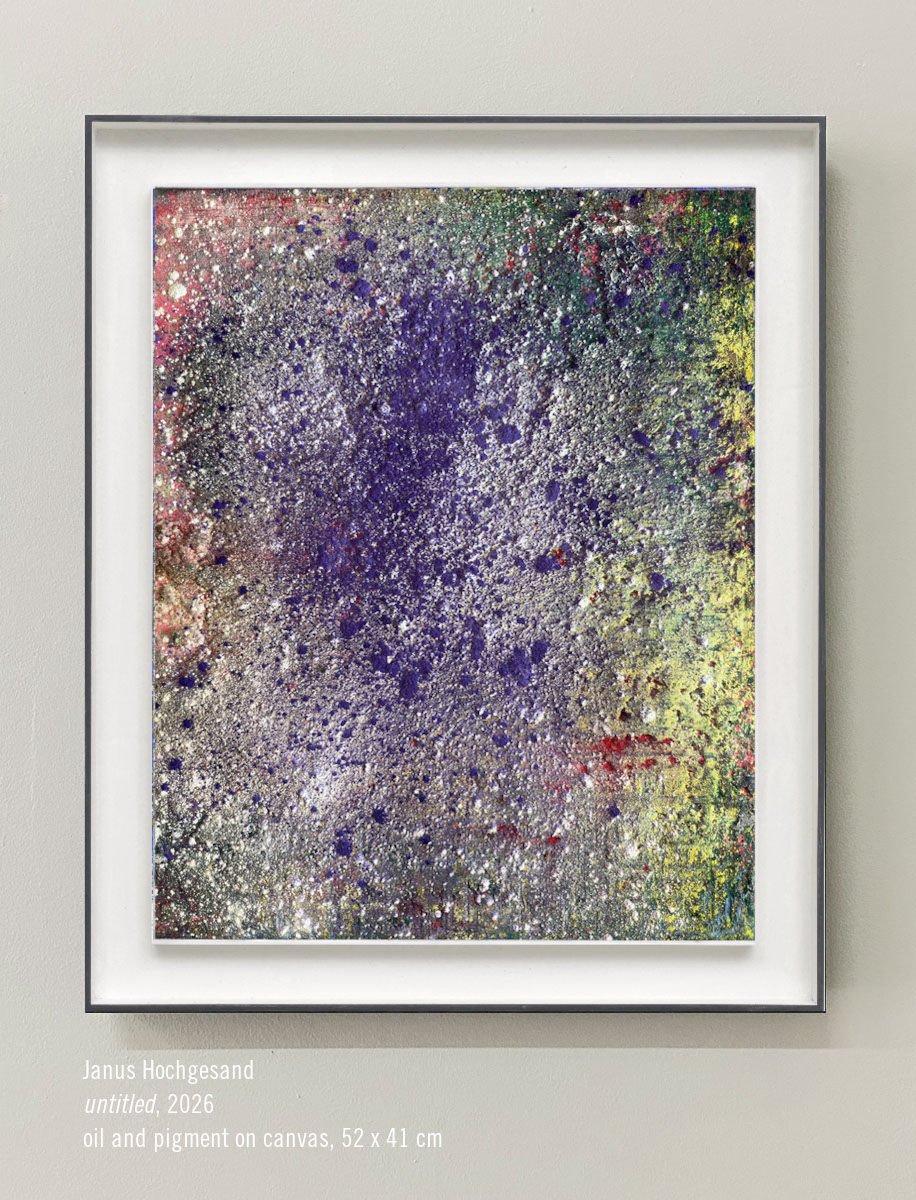 Janus Hochgesand, untitled, 2026, oil and pigment on canvas, 52 x 41 cm, Personal Structures Venice 2026