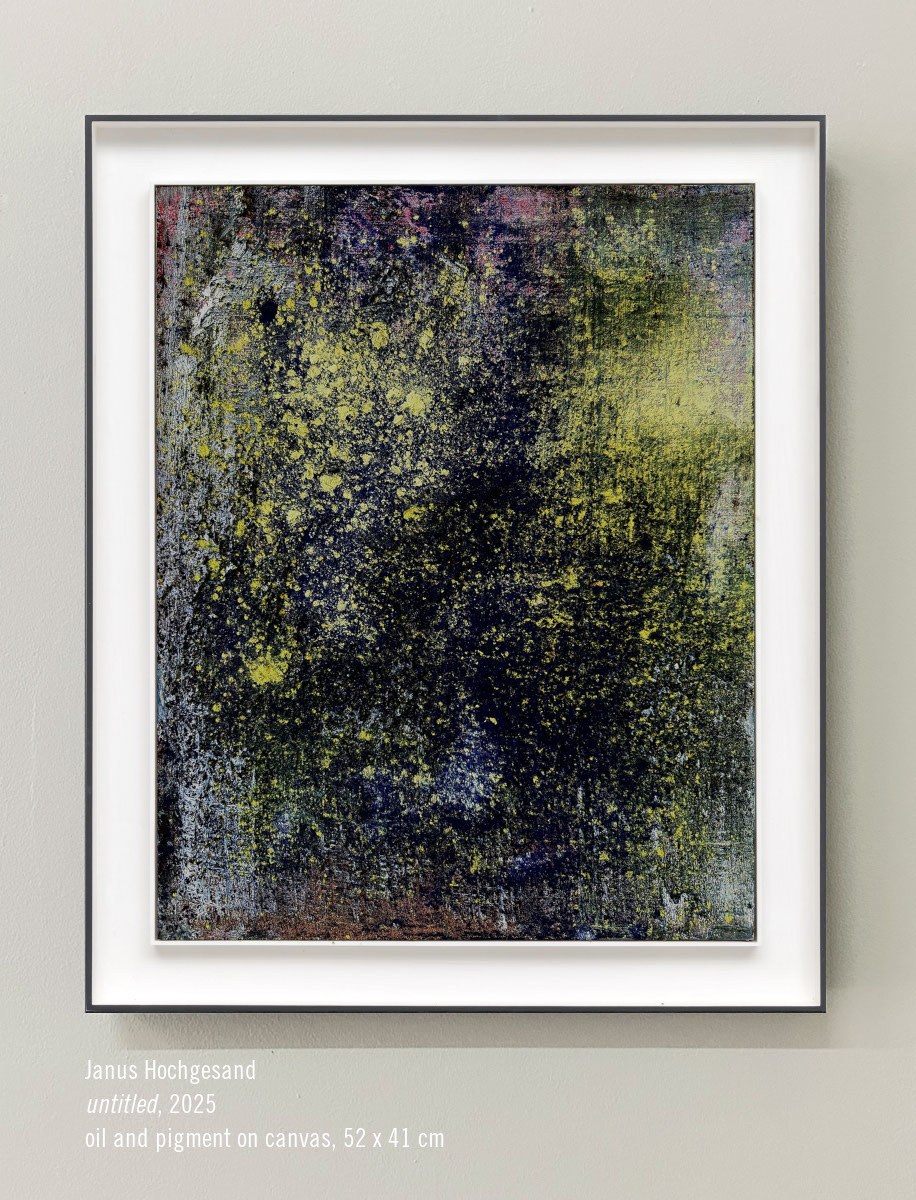 Janus Hochgesand, untitled, 2026, oil and pigment on canvas, 52 x 41 cm, Personal Structures Venice 2026